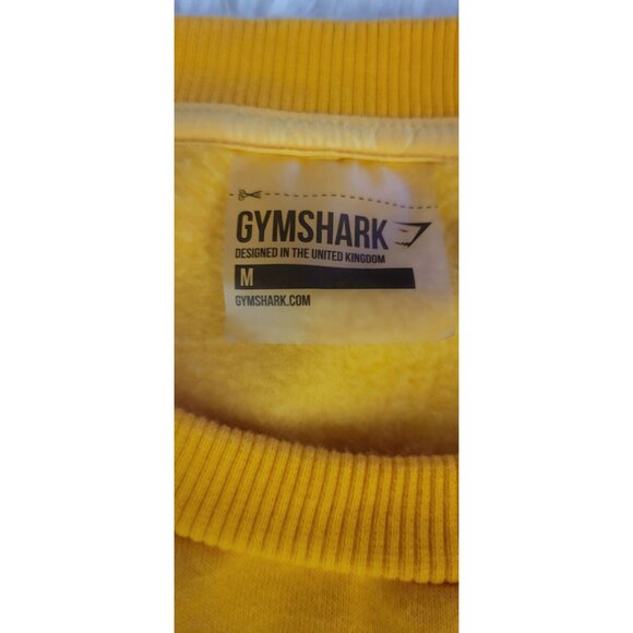 Gymshark Womens Yellow Crop Sweatshirt Size Med Athletic - Picture 8 of 14